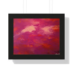 Crimson And Rose — Framed Art Print