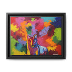 Eclipse of Gray (Gray Wolf Magnificence) Framed Canvas Art