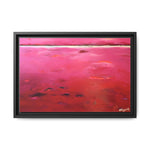 Ruby Red (Abstract) Framed Canvas Art