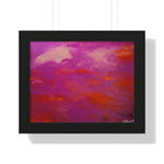 Crimson And Rose — Framed Art Print