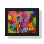 Eclipse of Gray (Gray Wolf Magnificence) — Framed Art Print