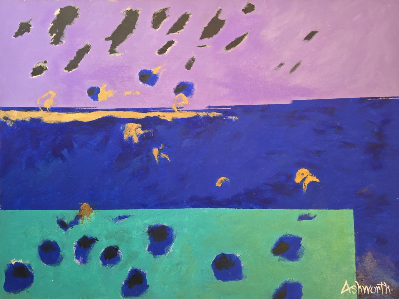 On the lake its raining