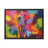Eclipse of Gray (Gray Wolf Magnificence) Framed  Canvas Art