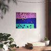 On the Lake Its Raining - Premium Matte Posters