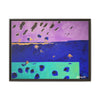 On the Lake Its Raining Framed  Canvas Art
