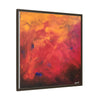 Red Hot Heart Framed Canvas Art