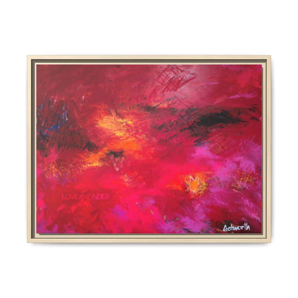 Love, In Full Color Framed Canvas Art