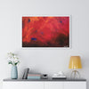 Abstract Red Horizontal Framed Poster | Modern Wall Art for Home Decor