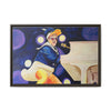 Rocket Quack. A Feathered Tribute to the King of Keys Framed Canvas