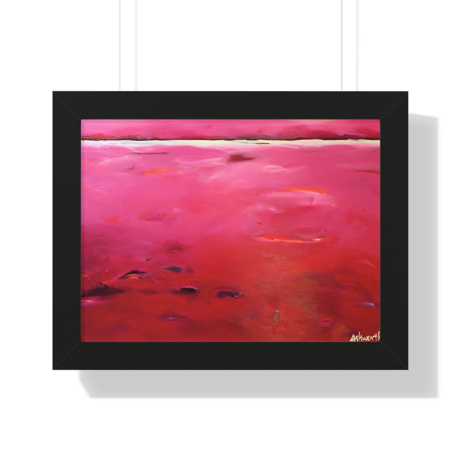 Ruby Red (Abstract)  — Framed Art Print