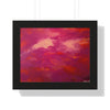 Crimson And Rose — Framed Art Print