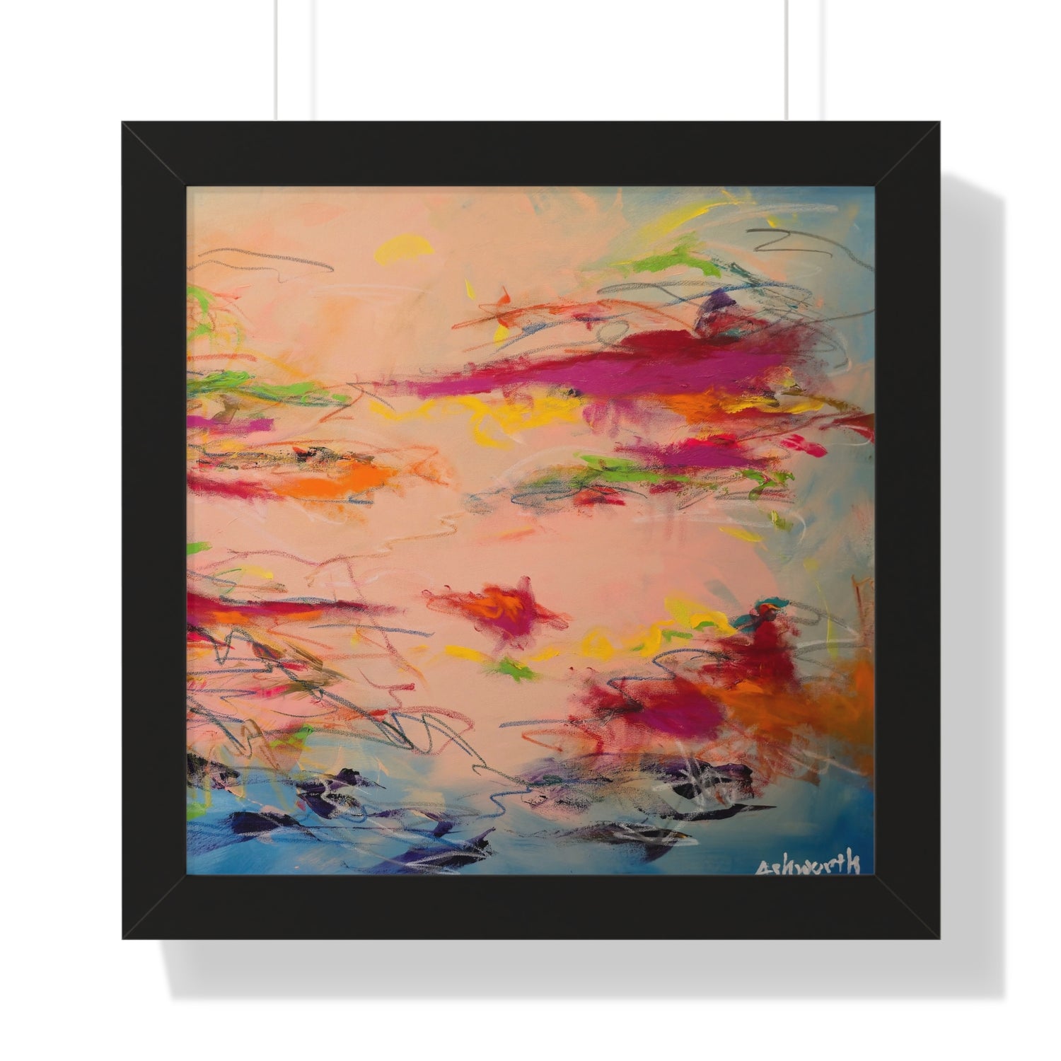 Joy in the Jumbles (Abstract) — Framed Art Print