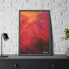 Vibrant Abstract Framed Poster Art for Home Decor  24" x 36" (vertical) frame on the table