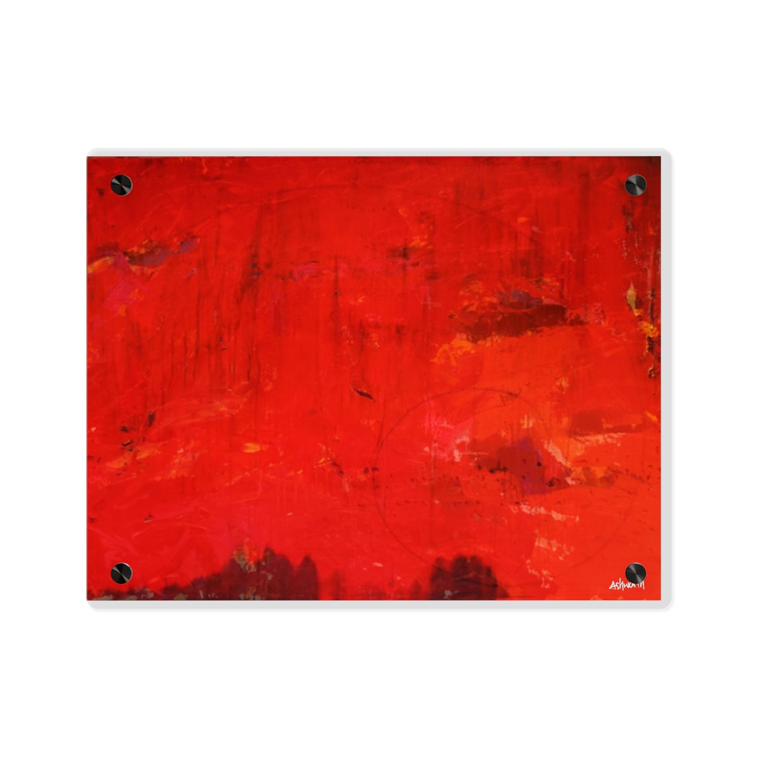 Flaming love. red abstract 