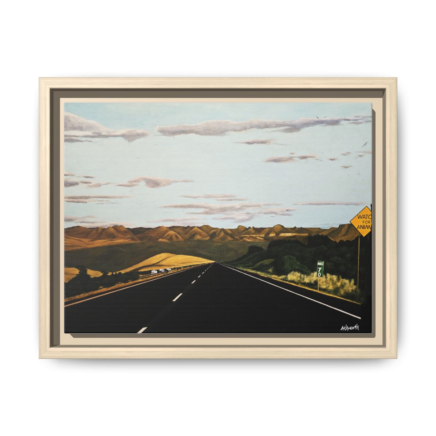 The Road to Taos Framed Canvas Art
