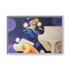 Rocket Quack. A Feathered Tribute to the King of Keys Framed Canvas