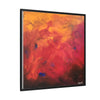 Red Hot Heart Framed Canvas Art