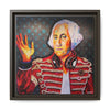 George Washington Rocks Framed Canvas Art