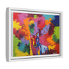 Eclipse of Gray (Gray Wolf Magnificence) Framed  Canvas Art