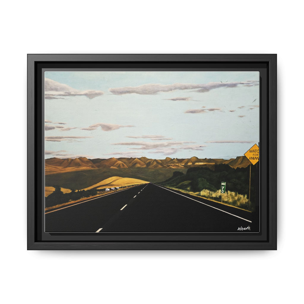 The Road to Taos Framed Canvas Art