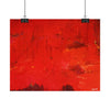 Flaming love. red abstract #5 Posters
