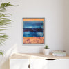 SeaFoam and Sand Framed Canvas Art
