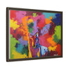 Eclipse of Gray (Gray Wolf Magnificence) Framed  Canvas Art