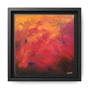 Red Hot Heart Framed Canvas Art