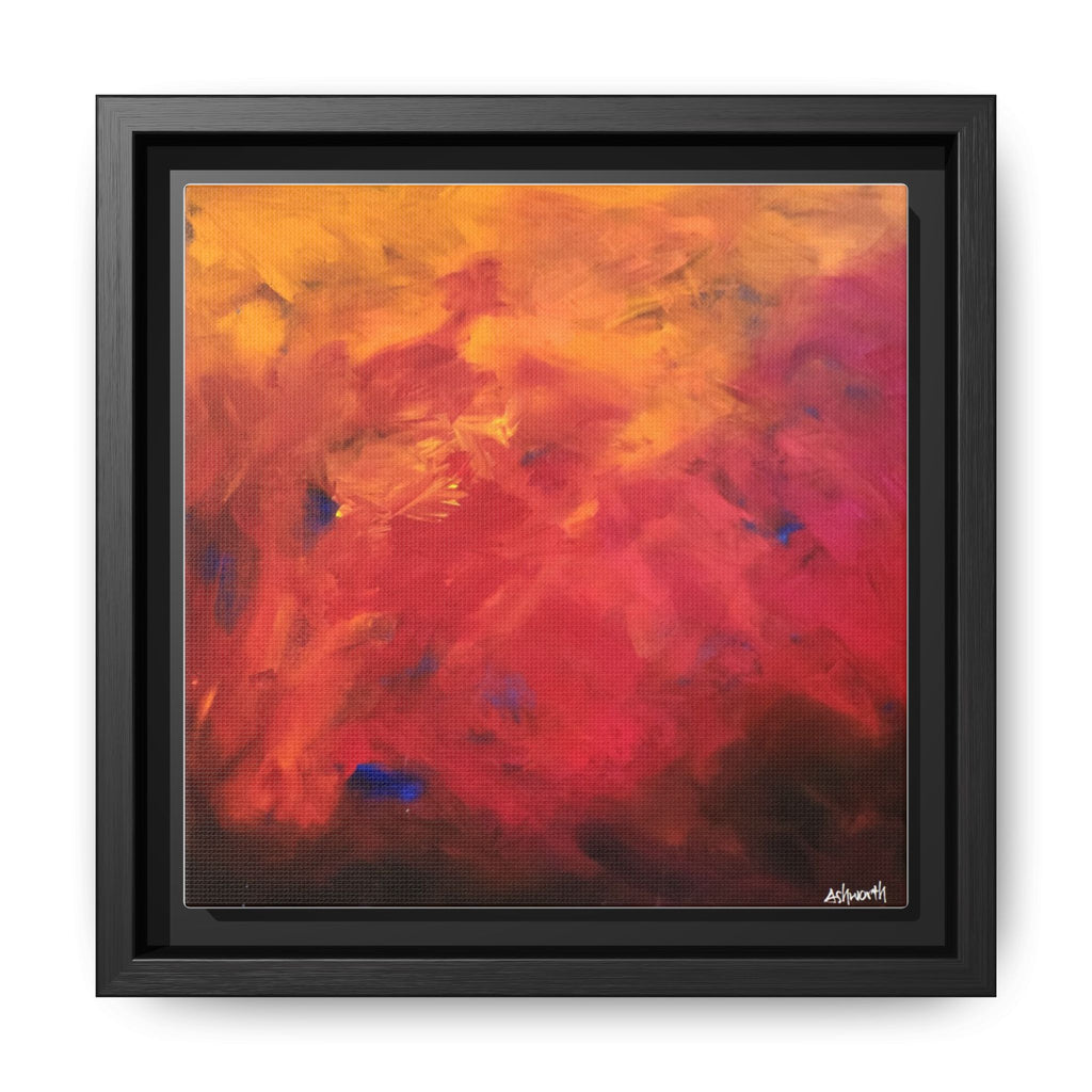 Red Hot Heart Framed Canvas Art