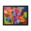 Eclipse of Gray (Gray Wolf Magnificence) Framed  Canvas Art