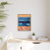 SeaFoam and Sand Framed Canvas Art