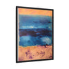 SeaFoam and Sand Framed Canvas Art