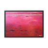 Ruby Red (Abstract) Framed Canvas Art