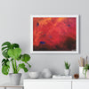Abstract Red Horizontal Framed Poster | Modern Wall Art for Home Decor