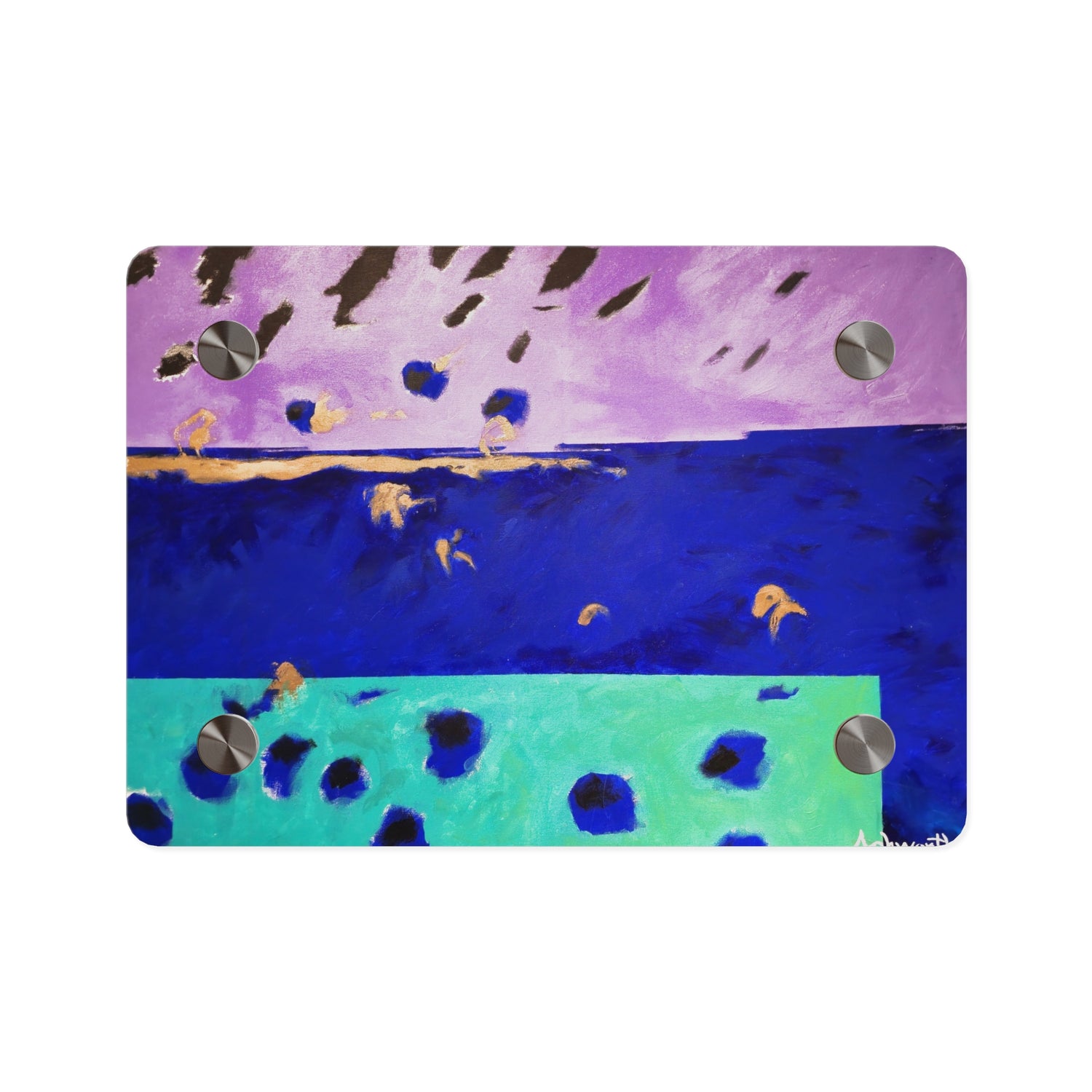 On the Lake Its Raining — Acrylic Print