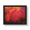 Red Hot Heart — Framed Art Print