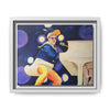 Rocket Quack. A Feathered Tribute to the King of Keys Framed Canvas