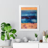 SeaFoam and Sand — Framed Art Print