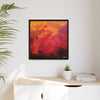 Red Hot Heart Framed Canvas Art