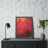 Vibrant Abstract Framed Poster Art for Home Decor  18" x 24" (vertical) frame on the table