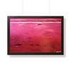 Ruby Red (Abstract)  — Framed Art Print