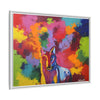 Eclipse of Gray (Gray Wolf Magnificence) Framed  Canvas Art