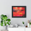 Where Fire Learned to Speak — Framed Art Print