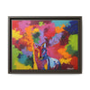 Eclipse of Gray (Gray Wolf Magnificence) Framed  Canvas Art