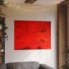 Flaming love. red abstract #5 Posters