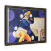 Rocket Quack. A Feathered Tribute to the King of Keys Framed Canvas