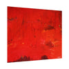 Flaming love. red abstract #5 Posters