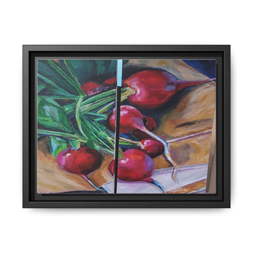 The Best People (Radishes) Framed Canvas Art