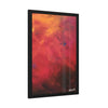 Vibrant Abstract Framed Poster Art for Home Decor angeled rotate 20" x 30" (vertical)