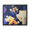 Rocket Quack. A Feathered Tribute to the King of Keys Framed Canvas